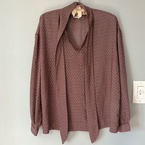 Rachel Zoe front tie top